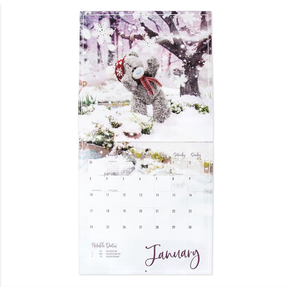 2022 Me to You Bear Photo Finish Square Calendar Extra Image 1